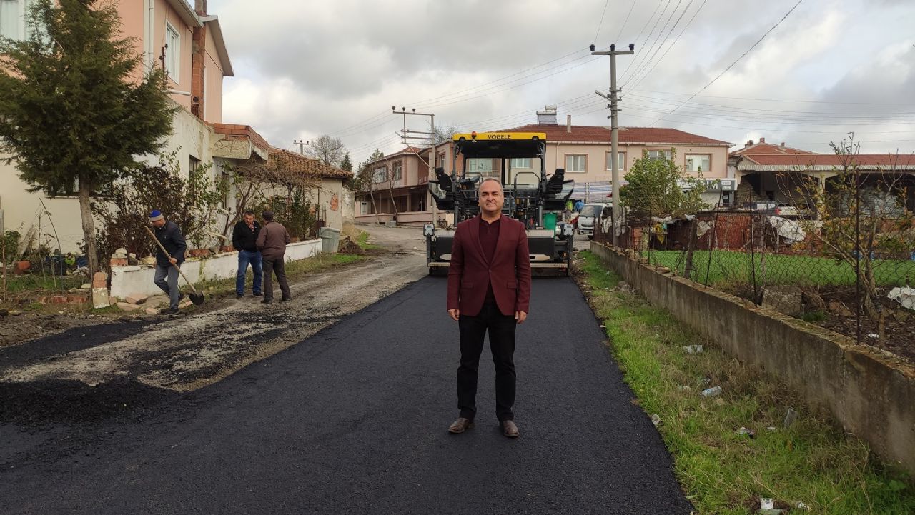 İpsala’da Hacıköy-Pazardere Yolu Asfaltlanıyor